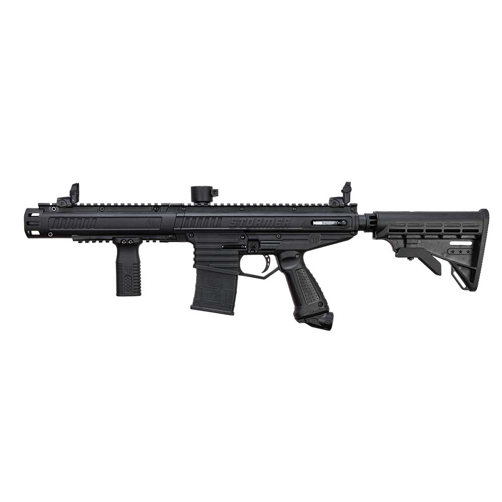 Tippmann Stormer Elite Dual Magfed Paintball Gun Black Impact