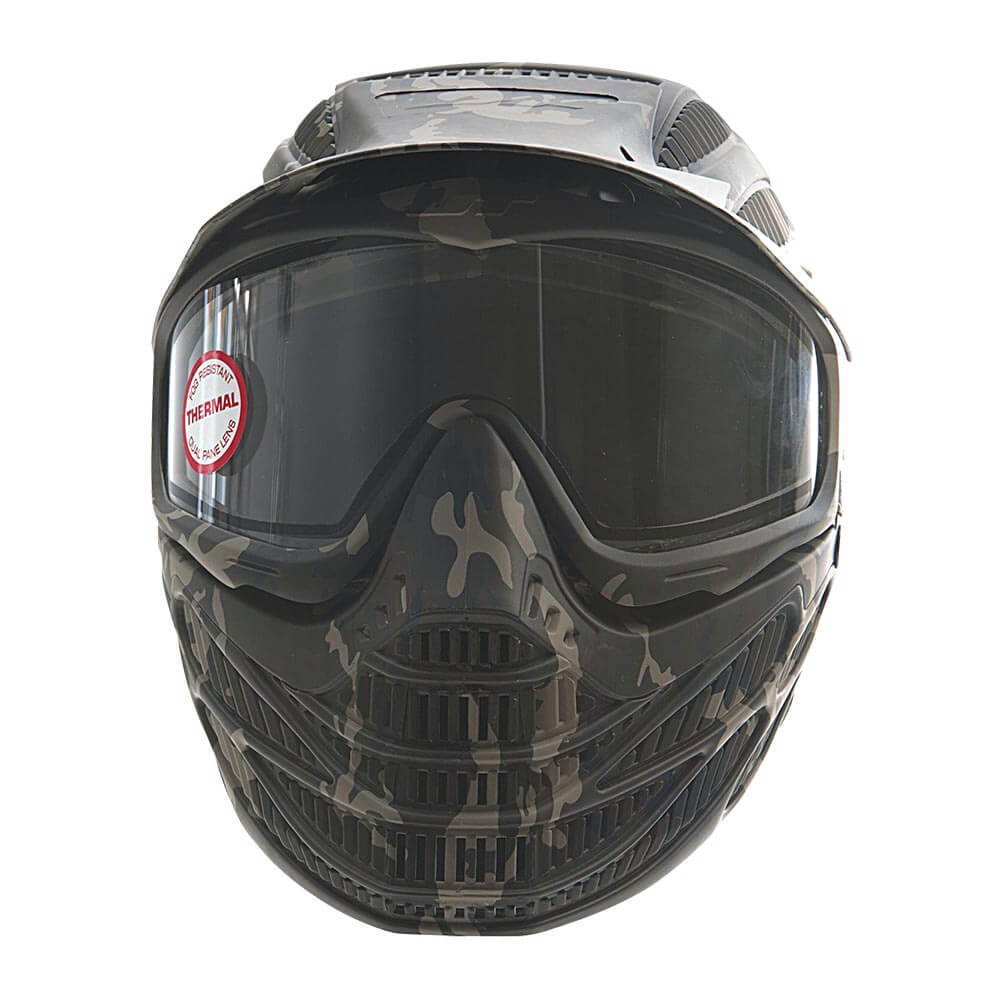 JT Flex 8 Full Coverage Paintball Mask With Thermal Lens Camo
