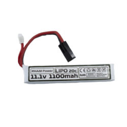 Airsoft rham Battery 11.1v 1100mah Lipo Stick – Small Tamiya Connector