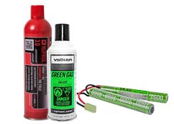 airsoft gas and battery
