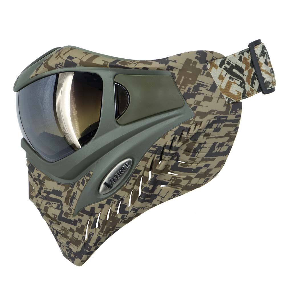 VForce Grill SE Circuit Camo Earth Paintball Maske 