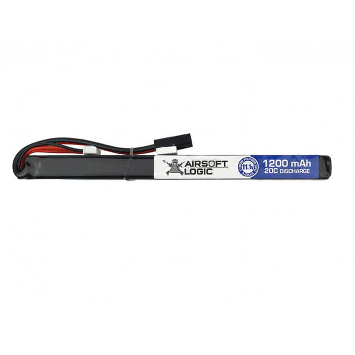 Batterie Pour Airsoft Airsoft Logic 11.1v 1200mah Lipo Split Pour