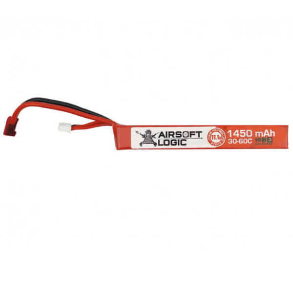 Airsoft Logic Airsoft Battery 11.1v 1450mah Lipo Stick Dean Connector