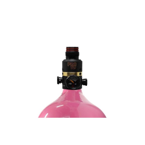 Ninja Lite Carbon Fiber Compressed Air Paintball Tank With PRO V2 Regulator - 68/4500 - Solid Pink