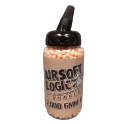 Airsoft Logic 6mm Red Tracer Airsoft BBs Bottle Of 2000 Rounds Bio - .20g