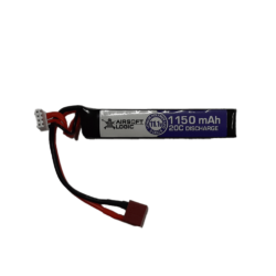 Airsoft Logic Airsoft Battery 11.1v 1150mah Lipo Stick Ultra Short – Dean Connector