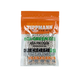 Tippmann Airsoft 6mm White Airsoft BBs - Bag Of 1000 Rounds Bio – .25g