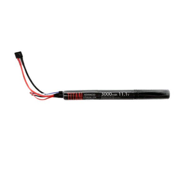 Titan Airsoft Battery 11.1v 3000mah Lipo Stick Dean Connector