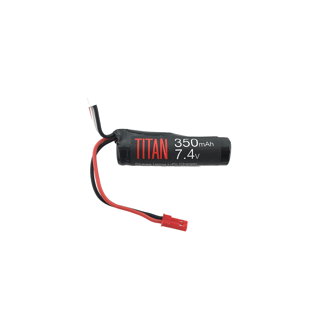 Titan Airsoft Battery 7.4v 350mah Lipo V2 For HPA JST Connector