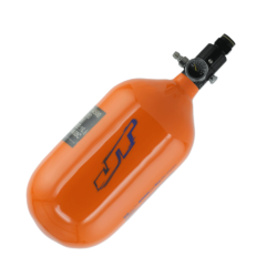 JT Carbon Fiber Grunge Grafx Compressed Air Paintball Tank - 68/4500 - Blue/Orange