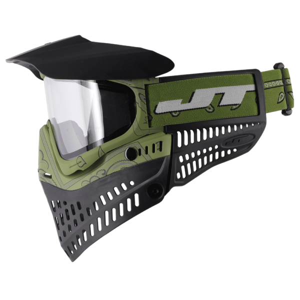JT Proflex LE Paintball Mask With Thermal Lens - Bandana Green