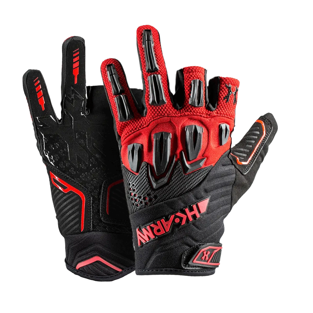 HK Army Hardline Armored Paintball Glove Fire LARGE