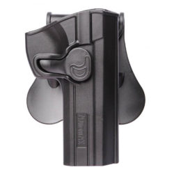 Amomax Rigid Pistol Holster – Paddle Attachment – Right Handed – SP-01 – Black