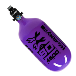 HK Army Aerolite Extra Lite Carbon Fiber Compressed Air Paintball Tank With Pro Regulator - 80/4500 - RUSH - Purple/Black